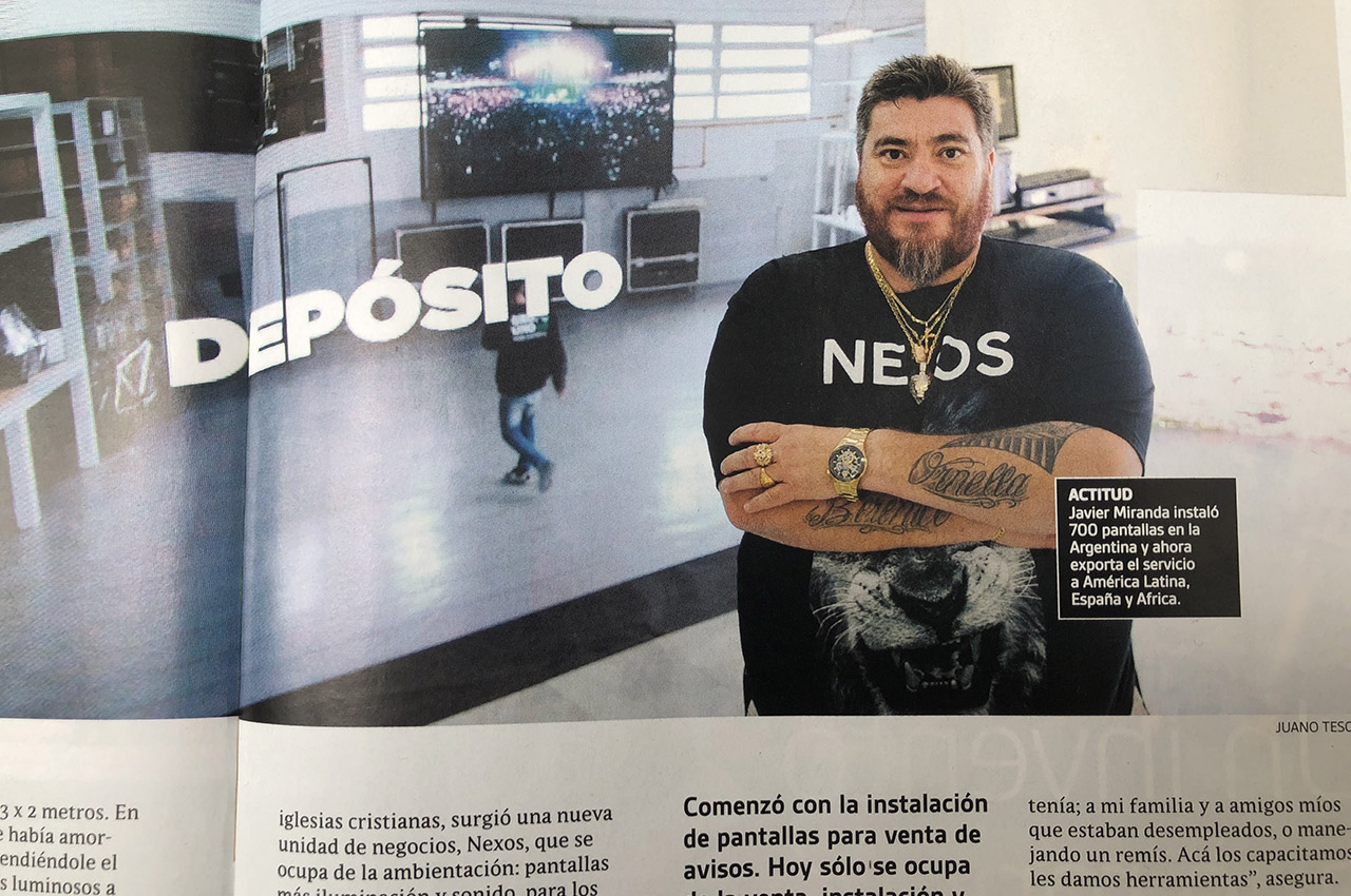 Javier Miranda, dueño de Grupo Uno LED, en Revista Pymes de octubre.